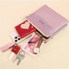 Stone Pattern Crossbody Shoulder Bags for Women Solid Style Phone Bag