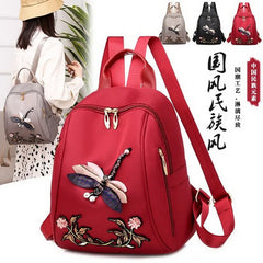 Summer Casual Oxford Women's Backpack Student School Bag