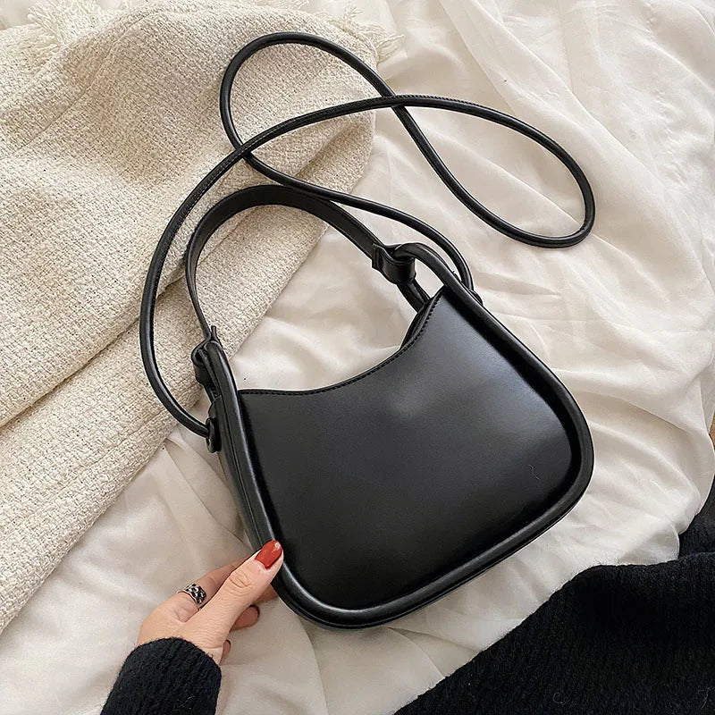 Summer Women's Pu Leather Handbag Short Handle Shoulder Bag