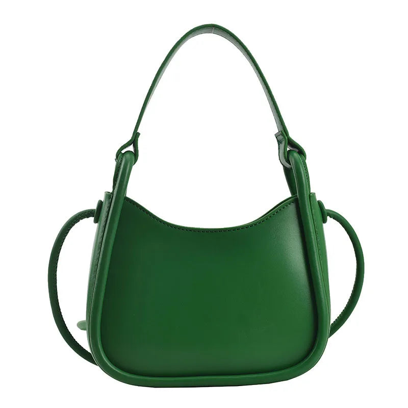 Summer Women's Pu Leather Handbag Short Handle Shoulder Bag