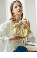 Summer Pleated Handlebags For Women Cloud Bags
