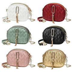 Small Messenger Bag Lingge Embroidery Camera Shoulder Crossbody Chain