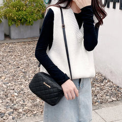 Tassel Embroidery Camera Messenger Bag Small Crossbody Shoulder Handbag