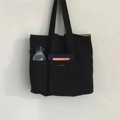 Nylon Tote Bag for Women Solid Handbag Large Capacity