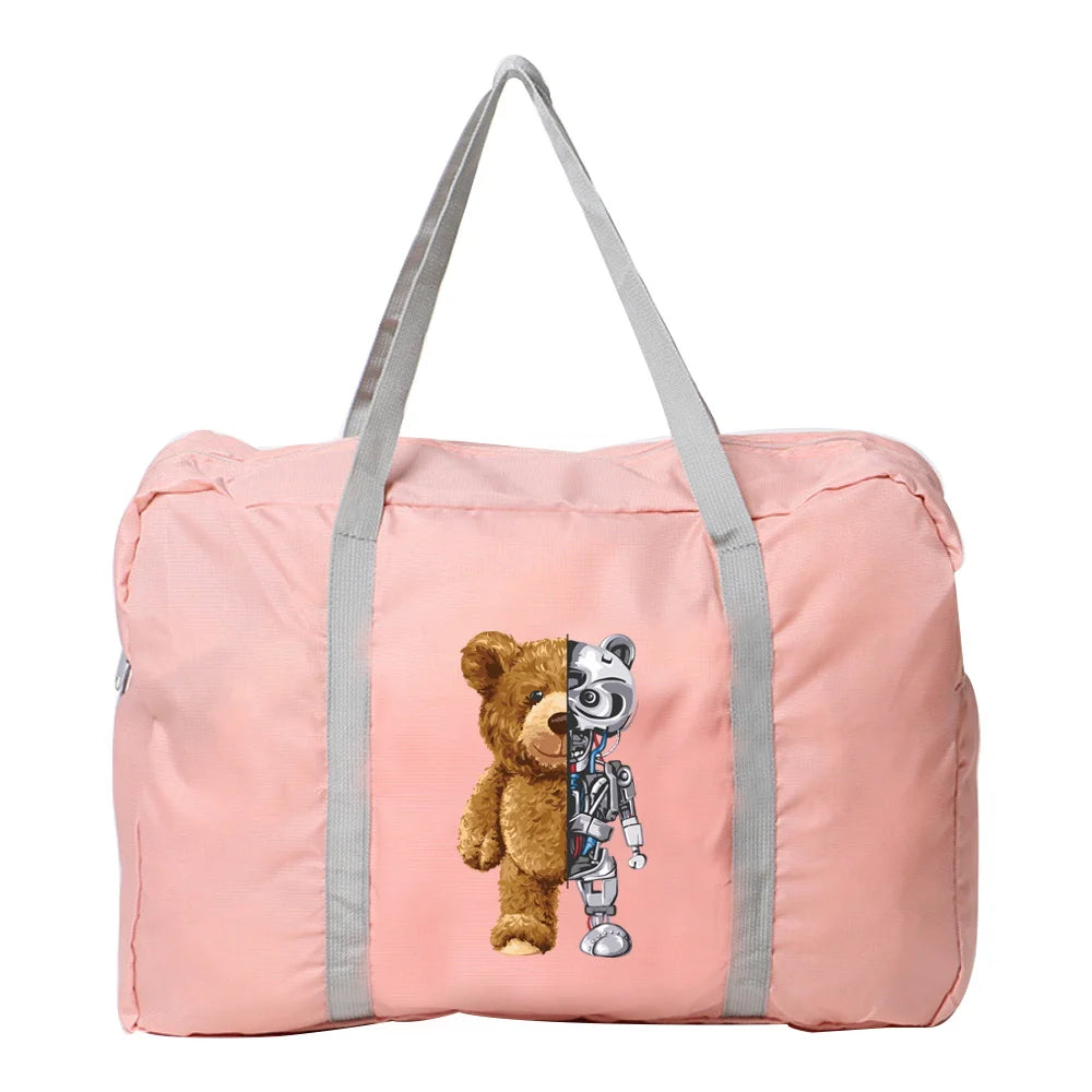 Foldable Yoga Travel Bag Large Capacity Cartoon Pattern Handbag