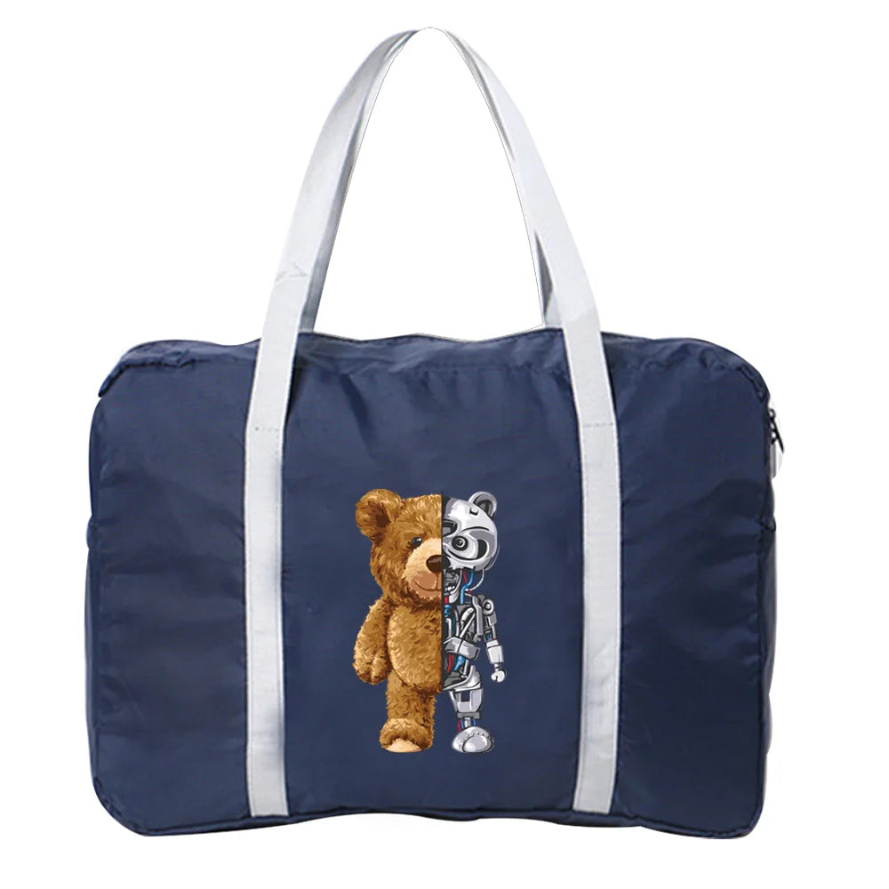 Foldable Yoga Travel Bag Large Capacity Cartoon Pattern Handbag