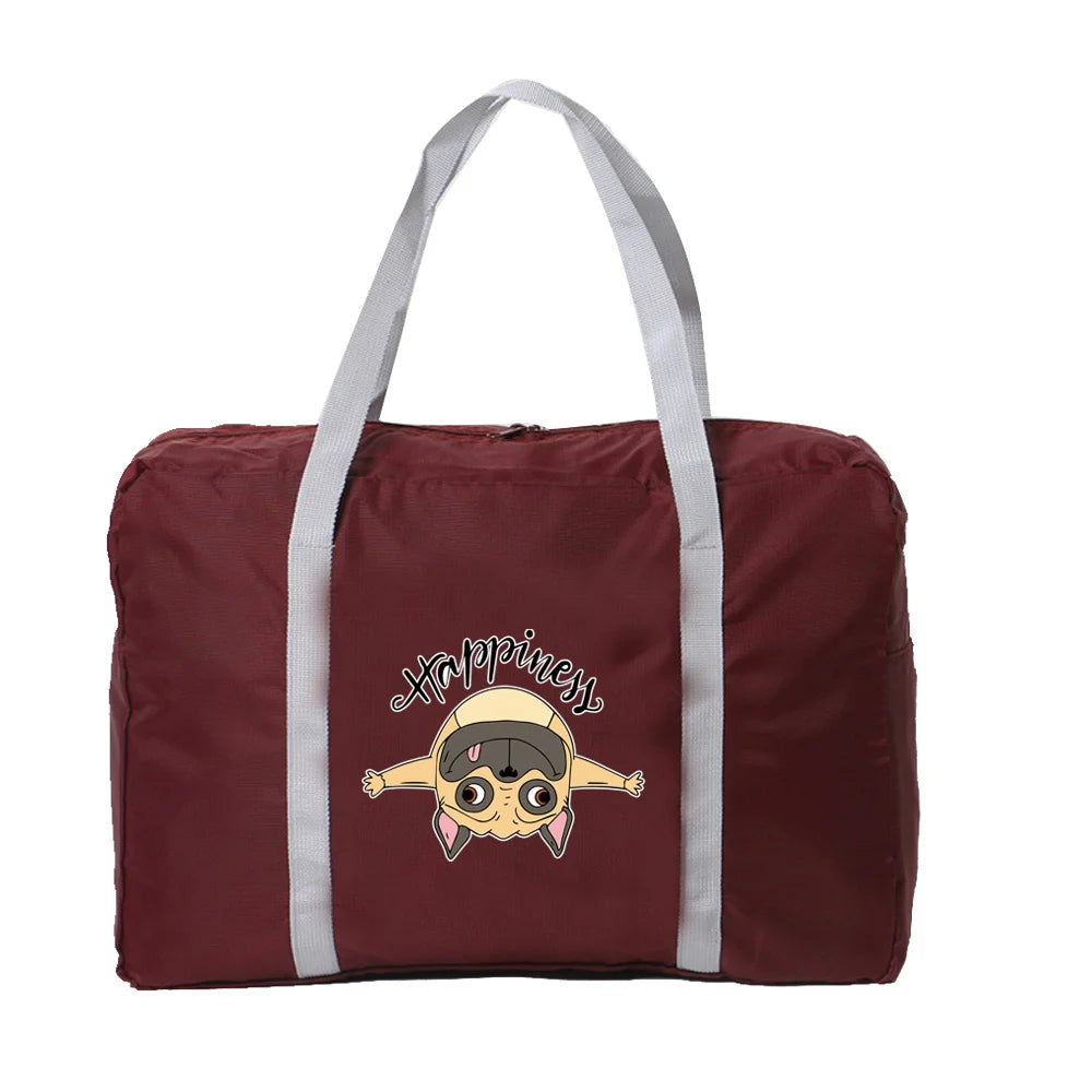 Men's Fishing Travel Bag Foldable Waterproof Large-capacity Tote