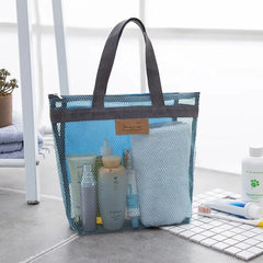 Women's Mesh Beach Storage Bag - Travel Duffle for Swimming