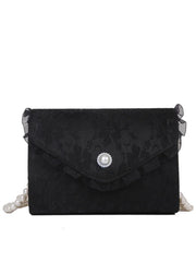 Women's Lace Beading Shoulder Bag Crossbody Flap Handbag
