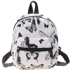 Mini Nylon Women Backpack Small School Rucksack for Teen Girls