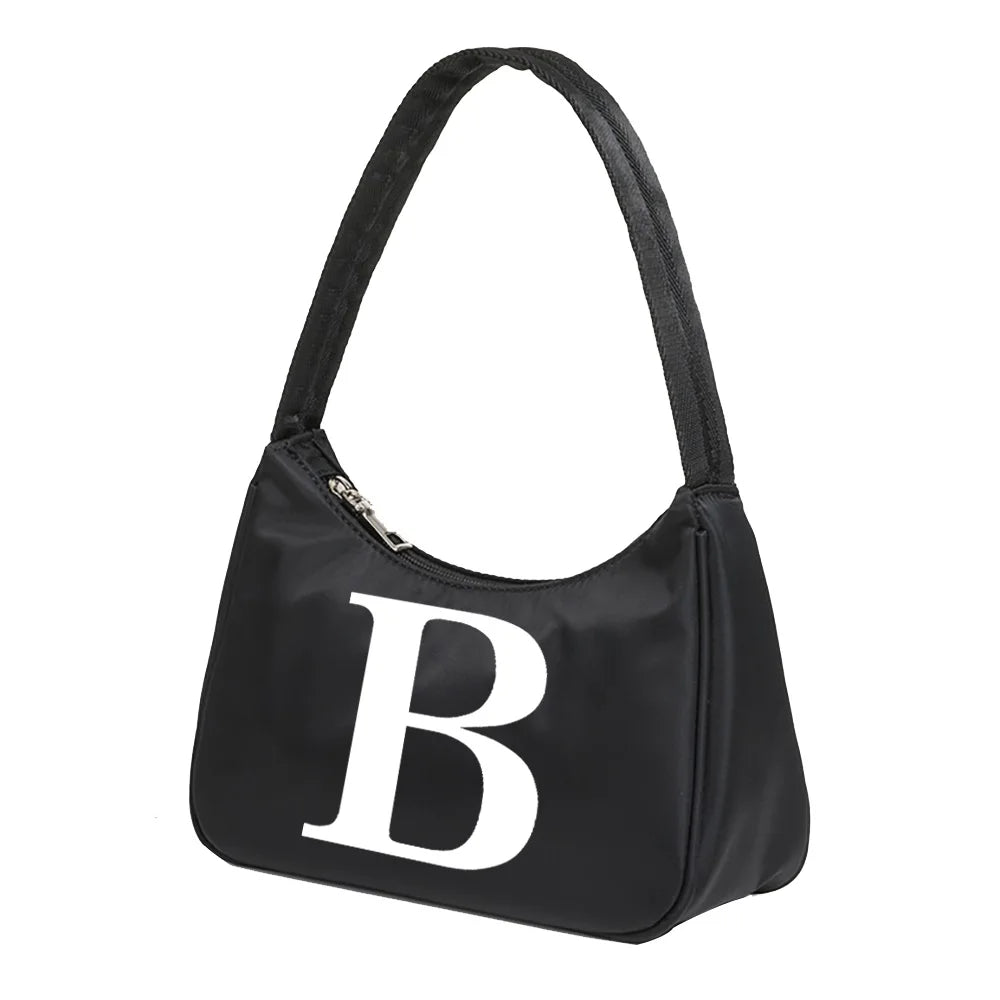 Underarm Shoulder Bags Letter Print Shopper Bag for Women Female Handbags