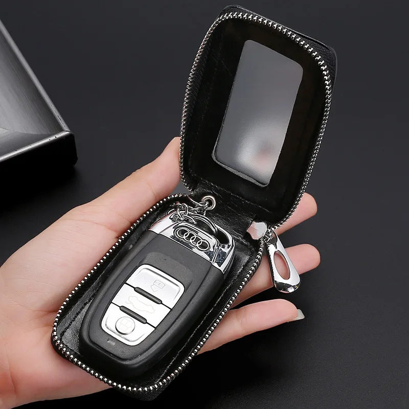 Universal Car Key Zipper Holder Remote Control Protector Cover Key Case