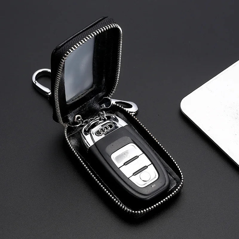 Universal Car Key Zipper Holder Remote Control Protector Cover Key Case
