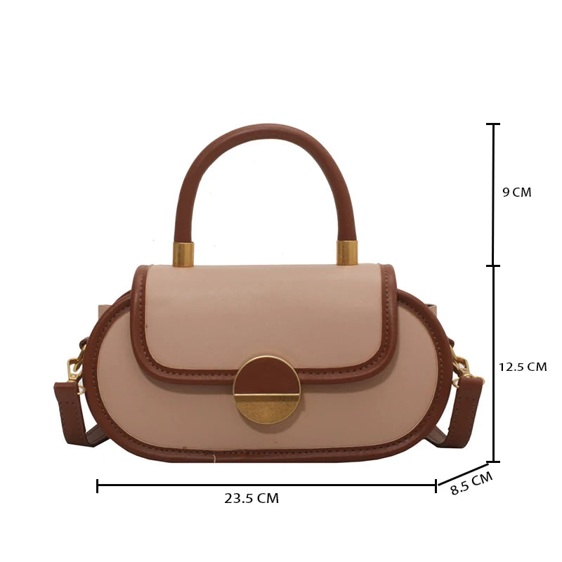 Vintage Women's Shoulder Bag High Leather Handbag