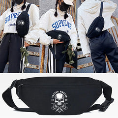 Skull Waist Bag Chest Travel Men Women Beach Hiking Crossbody Daypack