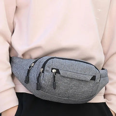 Women's Waterproof Waist Bag Anti-Theft Zipper Fanny Pack
