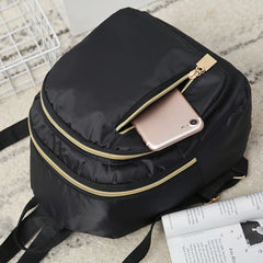 Waterproof Nylon Women Backpack Leisure Back Pack Student Casual Bag