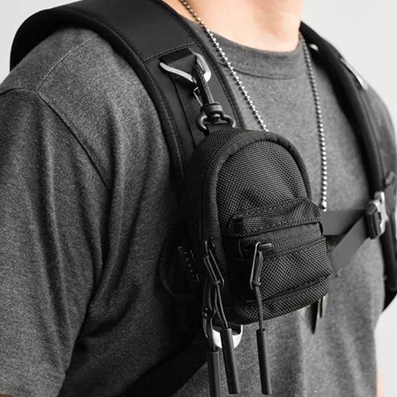 Waterproof Oxford Women Mini Backpack Headphones Key Bag Pendant School Bag