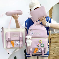 Waterproof School Backpacks Girls Princess Set Mochila Escolar Kids