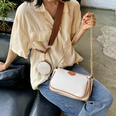 PU Leather Small Shoulder Bag Crossbody Handbag