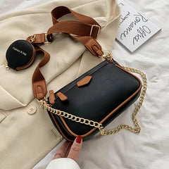 PU Leather Small Shoulder Bag Crossbody Handbag