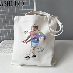 Heartstopper Book Tote Shopper Bag Canvas Large Shoulder Bag