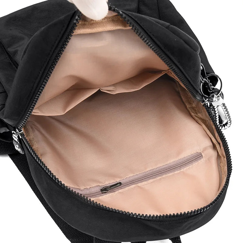 Women Backpack with Pendant Casual Travel Bagpack for Teenage Girl