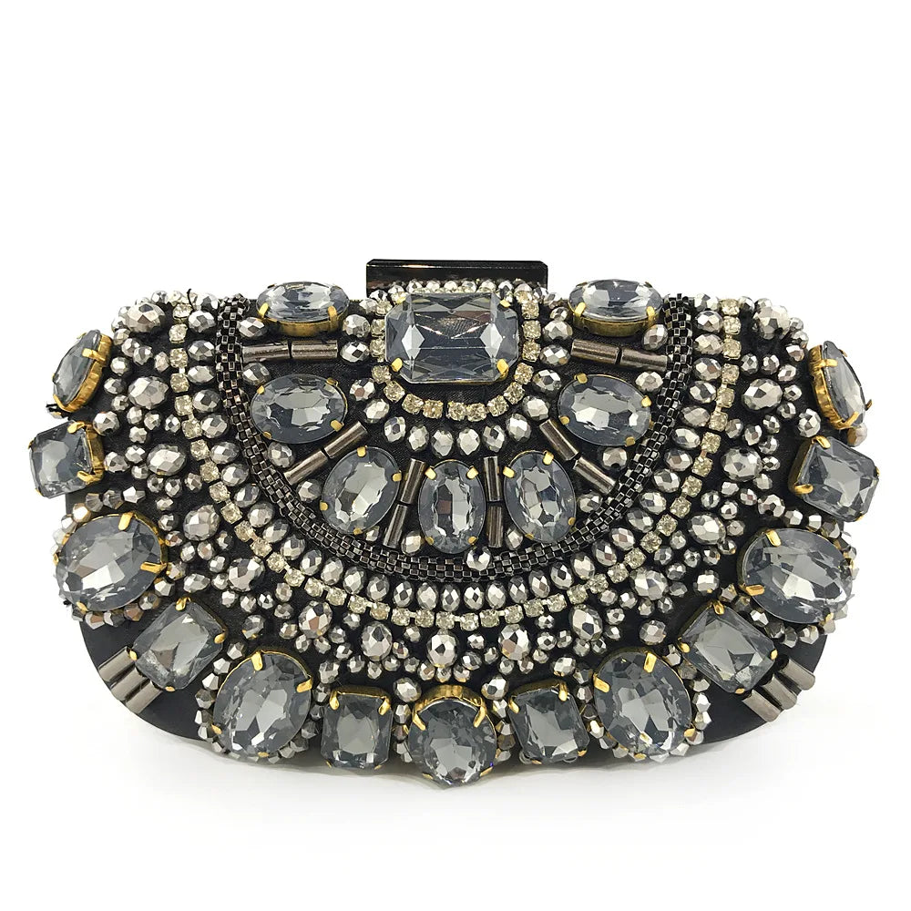Women Diamond Evening Clutch Bags Bling Banquet Wallets