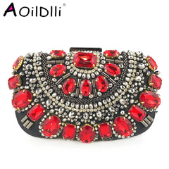 Women Diamond Evening Clutch Bags Bling Banquet Wallets