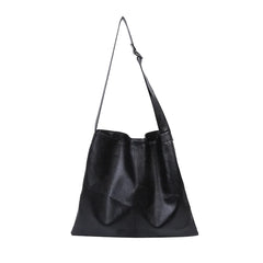 Women Large Shoulder Bag Pu Leather Messenger Crossbody Bag