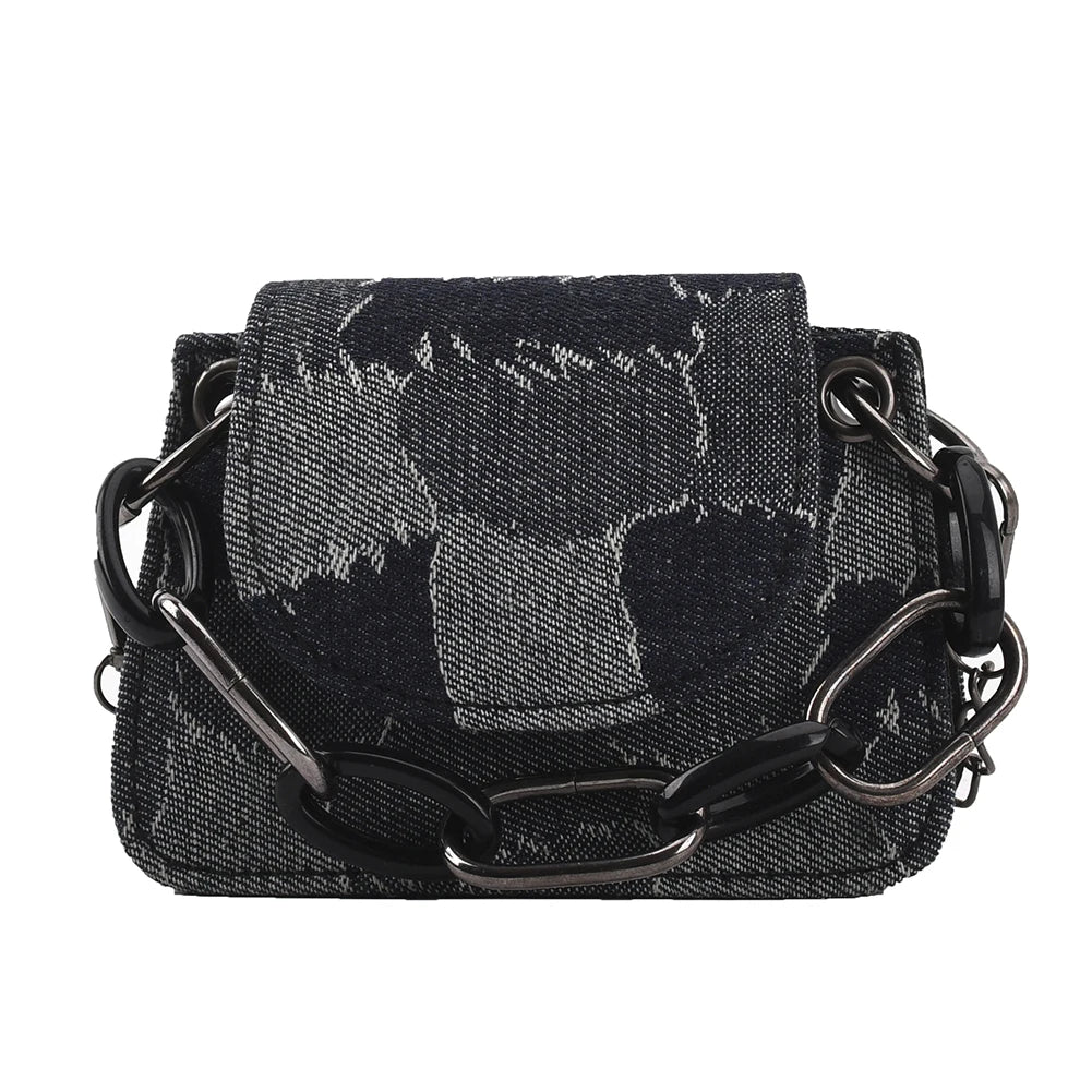 Mini Flap Stitching Handbag Chain Shoulder Bag