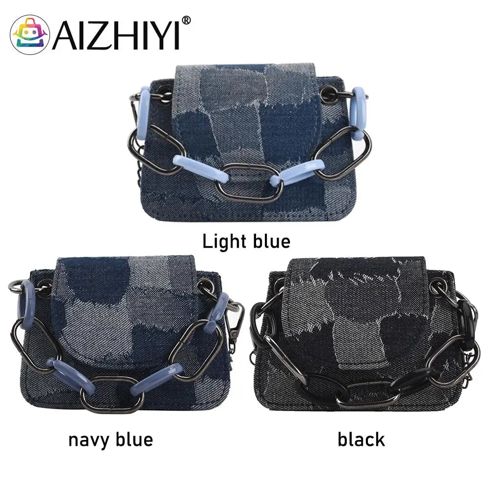 Mini Flap Stitching Handbag Chain Shoulder Bag