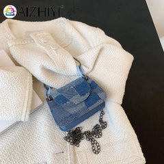 Mini Flap Stitching Handbag Chain Shoulder Bag