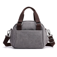 Canvas Small Shoulder Bag Women Crossbody Messenger Tote Girls Vintage Handbag
