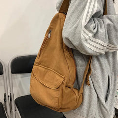 Canvas Crossbody Female Bag High Ladies Chest Bag