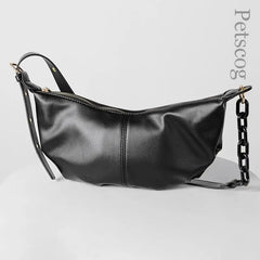 Soft Leather Handbags Vintage Crossbody Bags Chains Shoulder Bags