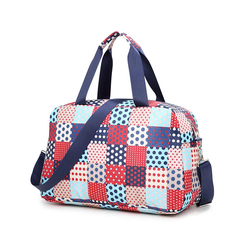 Women Travel Duffel Bags Large Capacity Gym Tote Bag Portable Folding Bag