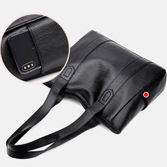Women Soft PU Leather Handbag: Vintage Shoulder Crossbody Bag