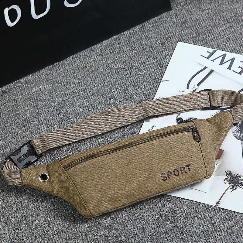 Retro Sport Waist Pack Crossbody Fanny Wallet Belt Travel Phone Bag