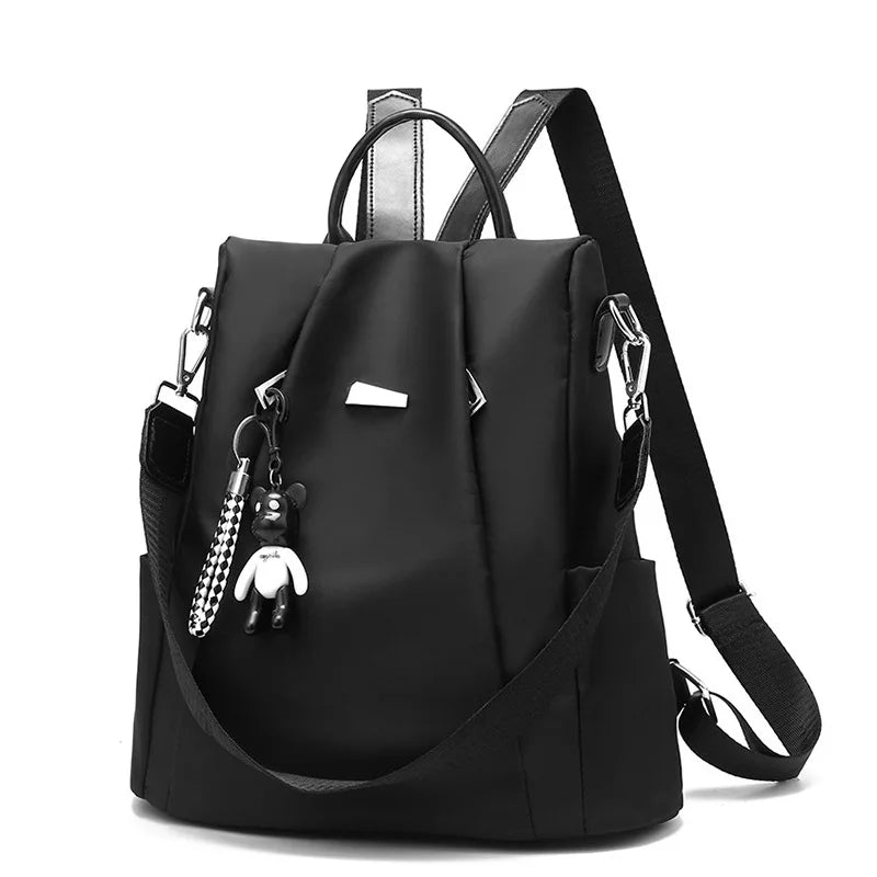 Women's PU Leather Travel Backpacks Double Shoulder Bags Girls Boys Bagspack