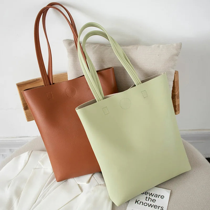 Women's Crossbody Handbag Large Capacity Shoulder Bag PU Shopper Bag