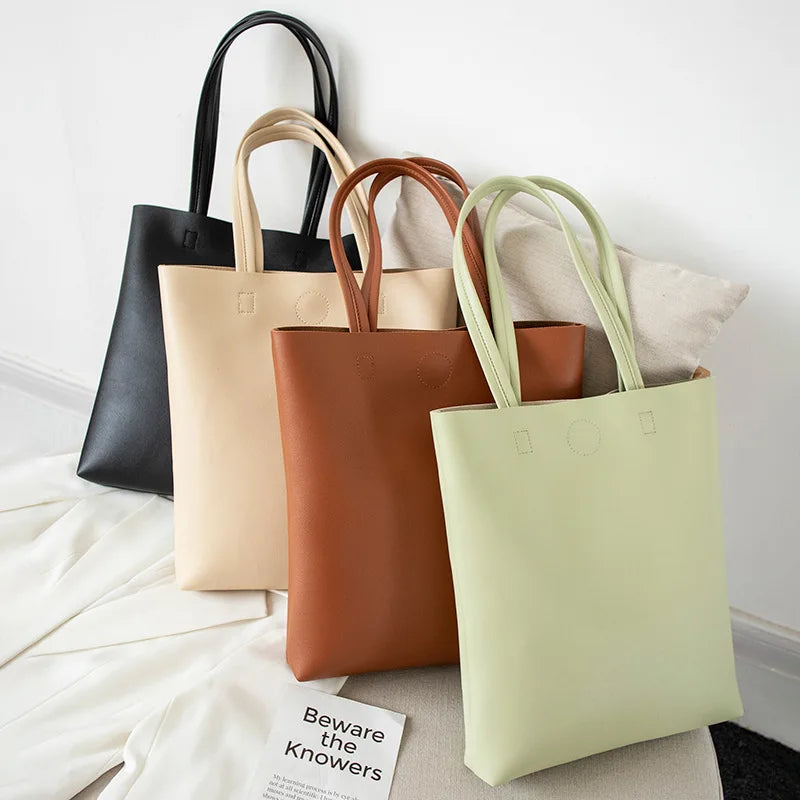 Women's Crossbody Handbag Large Capacity Shoulder Bag PU Shopper Bag