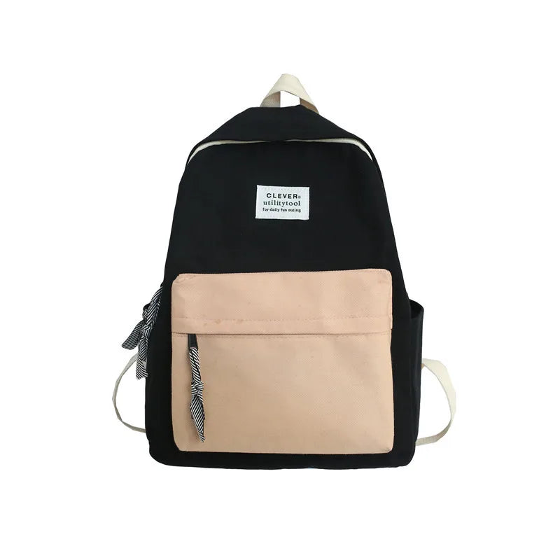 Women's Canvas Backpacks Lady Shoulder Bags School Bag Teenage Girl Backpack