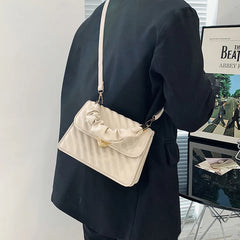 Women's Pleated Handbag All-Match Messenger Bag