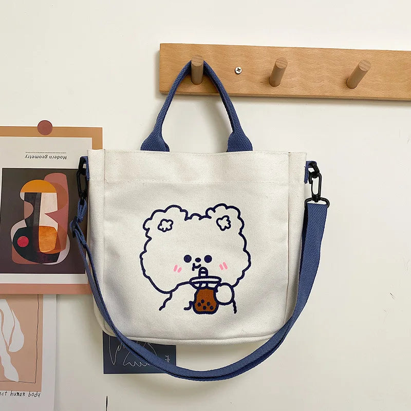 Canvas Shoulder Bag Women's Tote Shopper Bag Handbags
