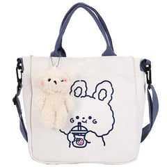 Canvas Shoulder Bag Women's Tote Shopper Bag Handbags