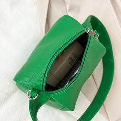 Women's Green Shoulder Bag Soft Pu Leather Messenger Handbag