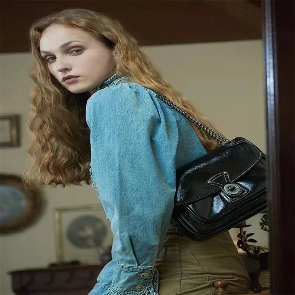 Vintage Crossbody Bag for Women Lightweight