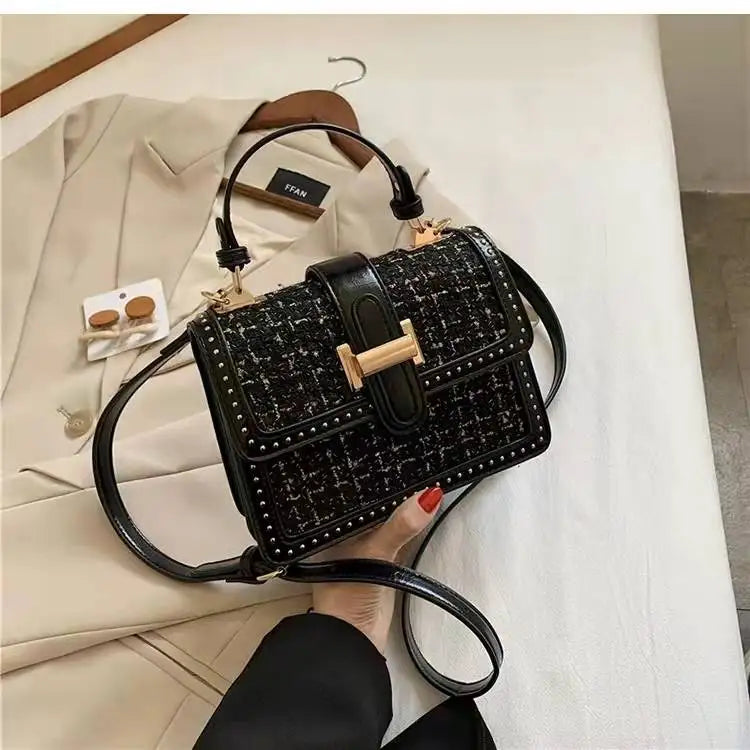 Small Square Shoulder Bag Messenger Handbag