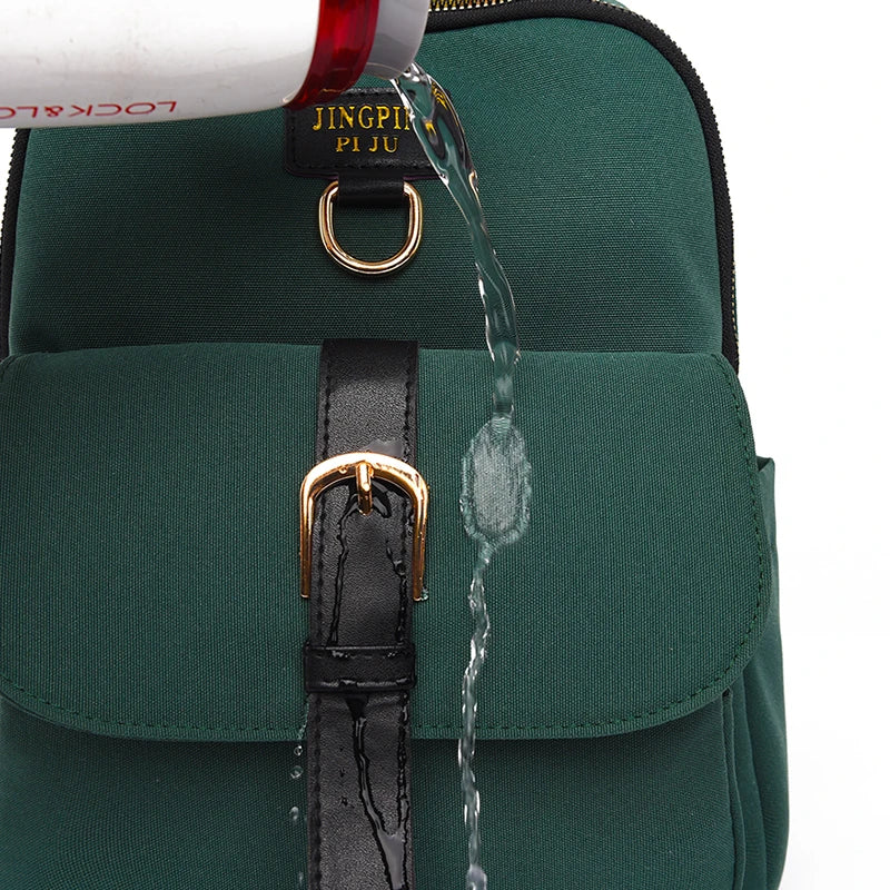 Nylon Cloth Backpack Multifunctional Shoulder Bag Large Capacity